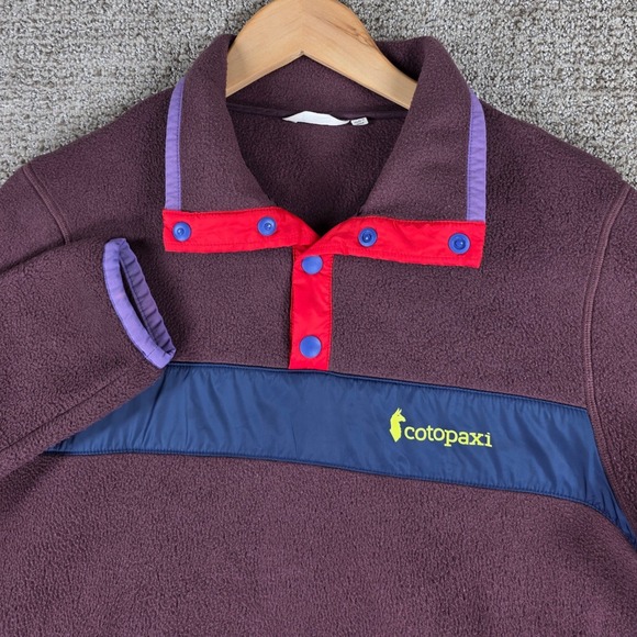 cotopaxi Jackets & Blazers - Cotopaxi Teca Fleece Snap Pullover Jacket Womens Medium Burgundy Purple Red Blue